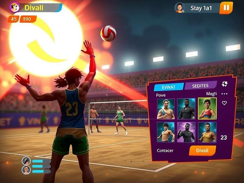 Chennai Volley Titan character customization screen